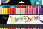 Faber-Castell Markere tip pensula 50 culori/set, FABER-CASTELL Black Edition