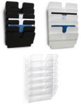 DURABLE Suport de perete pentru documente, 6xA4 landscape, DURABLE Flexiplus 6 negru Dulap arhivare