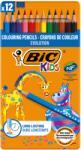 BIC Creioane colorate BIC Kids Evolution, 12 culori/set