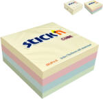 STICK'N Cub notite autoadezive 76x76 mm, 400 file pastel, STICK'N 4 culori pastel