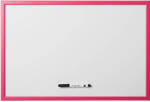 Bi-Office Tabla nemagnetica alba, rama color, BI-OFFICE, 60x90 cm roz