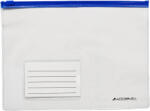 ACCENTA Mapa plastic A5 cu fermoar ziplock, ACCENTA