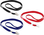 SPREE Snur textil pentru ecuson, cu clips SPREE albastru