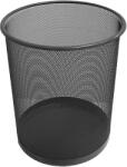  Cos pentru hartii, metalic, 12L, Mesh negru Cos de gunoi