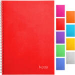 NOTTE Caiet cu spirala A4, 72 file, coperta carton laminat, NOTTE School dictando