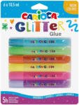 CARIOCA Lipici cu sclipici copii, 6 culori neon, CARIOCA Glitter