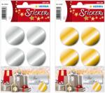 HERMA Etichete autocolante rotunde, 32 mm, HERMA, 18 buc/set argintiu