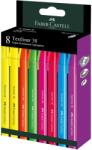 Faber-Castell Textmarker super-fluorescent FABER-CASTELL 38, 8 buc/set