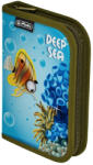 Herlitz Penar baieti neechipat, cu 1 fermoar si o clapeta, HERLITZ Deep Sea Penar