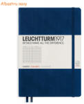 LEUCHTTURM1917 Caiet cu elastic A5, 125 file, matematica LEUCHTTURM1917 albastru navy