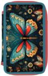Herlitz Penar neechipat, 2 fermoare, HERLITZ Mix Butterfly Penar