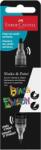 Faber-Castell Marker vopsea acrilica cu 2 capete FABER CASTELL Shake and Paint Black