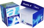 DOUBLE A Cub din hartie alba 6x8.3 cm, 80 g/mp, 600 file/set, DOUBLE A