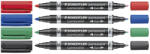 STAEDTLER Marker permanent 2 capete STAEDTLER Lumocolor 348 negru