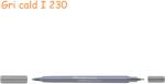 Faber-Castell Markere 2 capete, acuarela FABER-CASTELL Goldfaber Aqua Dual gri cald I 230