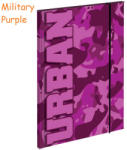 S-COOL Mapa din carton cu elastic, S-COOL Urban Premium Military Purple