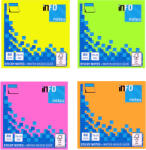 INFO NOTES Notes autoadeziv 75x75 mm, 80 file, color neon, INFO NOTES roz neon