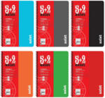 Keskin Color Caiet cu spirala A4, 175 file, 7 sectiuni, coperta plastic, KESKIN COLOR Asist