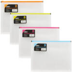 DELI Mapa plastic A4 cu burduf si fermoar ziplock, DELI 38975