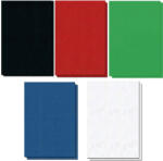 Ibind Coperti carton imitatie piele A4 250 g/mp iBind, 100 buc/top verde
