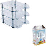 ARK Set 3 tavite stabile documente ARK 2093 transparent fumuriu Dulap arhivare