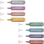Faber-Castell Textmarker FABER-CASTELL Metallic 1546 argintiu