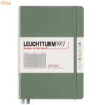 LEUCHTTURM1917 Caiet cu elastic A5, 125 file, matematica LEUCHTTURM1917 olive