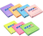 STICK'N Notes autoadeziv 76x76 mm, 100 file, color neon STICK'N verde neon