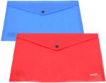  Mapa plastic A3 cu capsa, transparent color albastru transparent