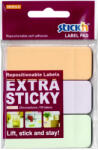 STICK'N Etichete autocolante color, 25x65 mm, 3x30 buc/set, STICK'N