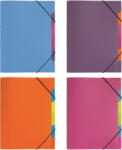 PAGNA Mapa plastic A4 cu 5 separatoare si elastic pe colturi, PAGNA Funky School roz