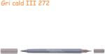 Faber-Castell Markere 2 capete, acuarela FABER-CASTELL Goldfaber Aqua Dual gri cald III 272