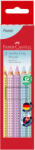 Faber-Castell Creioane colorate Jumbo, 5 culori/set, FABER-CASTELL Grip Pastel