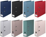 ROSSLER Biblioraft A4 carton, 8 cm, cu suport eticheta metal, ROSSLER Soho albastru