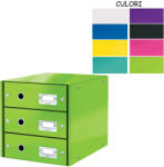 Leitz Suport documente birou cu 3 sertare LEITZ Click and Store 6048 albastru Dulap arhivare