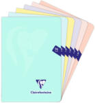 Clairefontaine Caiet A5, 48 file, coperta plastic, CLAIREFONTAINE Pastel dictando