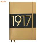 LEUCHTTURM1917 Caiet cu elastic A5, 125 file, velin, LEUCHTTURM1917 Metallic auriu