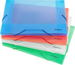 ACCENTA Mapa plastic A4 cu elastic si burduf 20 mm, ACCENTA verde
