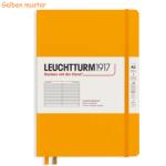 LEUCHTTURM1917 Caiet cu elastic A5, 125 file, dictando, LEUCHTTURM1917 galben mustar