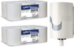 Celtex Prosop hartie rola cu derulare centrala CELTEX 32315 Maxipull Time, 135 m/rola, 12 role/set si dispenser CELTEX 92320