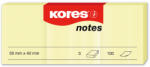KORES Notes autoadeziv 40x50 mm, 3x100 file/set, KORES Pastel