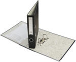 ACCENTA Biblioraft A4 plastifiat PP, 5 cm, ACCENTA negru