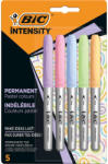 BIC Marker permanent BIC Intensity Pastel, 5 culori/set