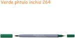 Faber-Castell Markere 2 capete, acuarela FABER-CASTELL Goldfaber Aqua Dual verde phthalo inchis 264