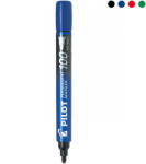 Pilot Marker permanent, varf rotund PILOT 100 albastru