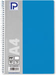 PAPERLAND Caiet cu spirala A4, 80 file, dictando, coperta plastic, PAPERLAND PP400 albastru