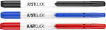 MORRIS Marker permanent cu mecanism, MORRIS Just Click, MRN-104 albastru