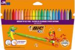 BIC Carioci ultralavabile BIC Kid Couleur, 24 culori/set