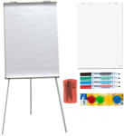 ACCENTA Pachet flipchart magnetic 70x100 cm cu hartie, markere, burete si magneti, ACCENTA