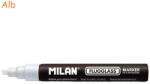 MILAN Marker tabla magnetica sticla MILAN Fluoglass alb